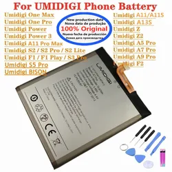 New Original Battery For UMI Umidigi A11S A13S A11 Pro Max A5 A7 A7S A9 Pro Bison GT2 X10S X10G F2 F1 G1 Power 3 S2 S3 S5 Pro