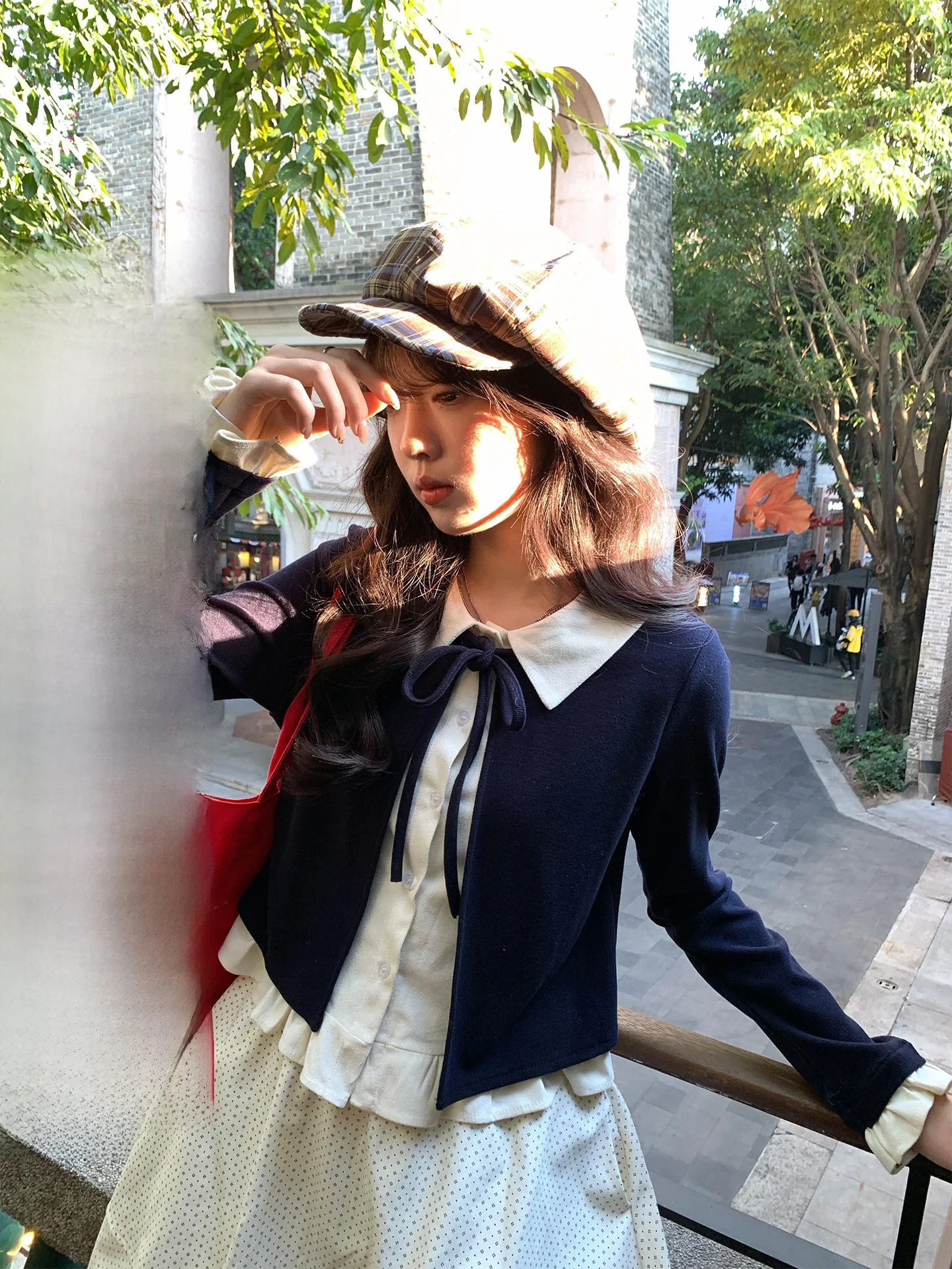 

Женский кардиган Holli Korean Sle с воротником-стойкой, имитацией двойки, поясом и эффектом двухслойности, весенняя новинка