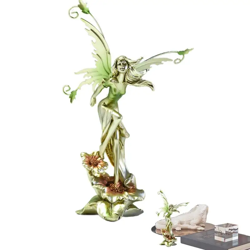 

Miniature Fairy Figurines Fairy Miniature Ornaments Fairy Sculpture Figurine Decor Resin Sculptures Decoration For Courtyard