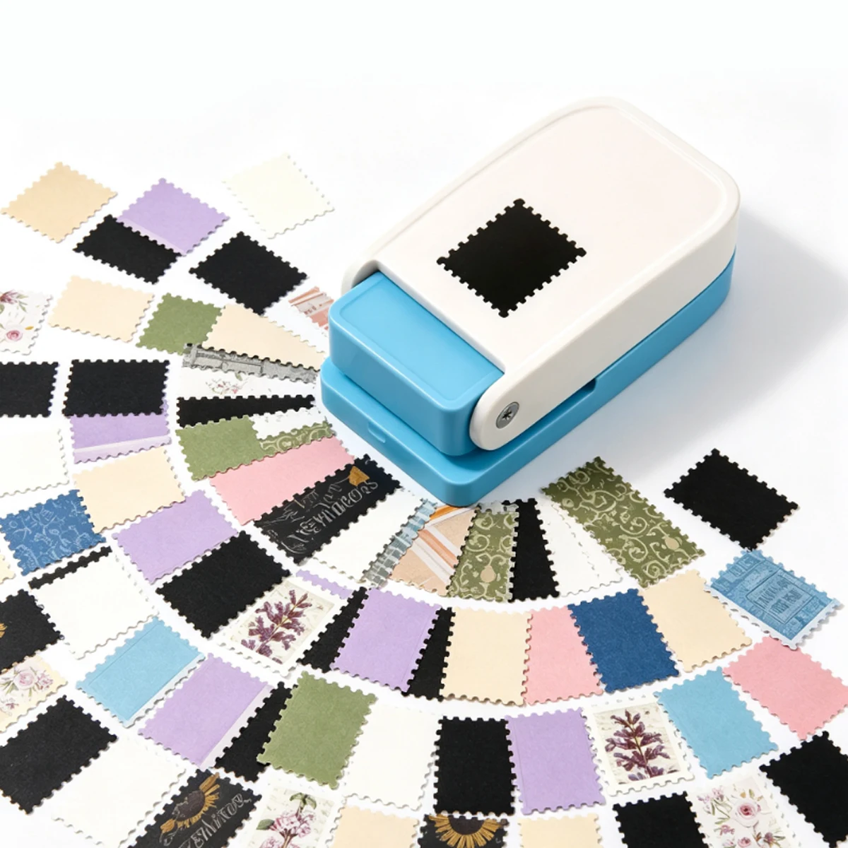 1Pc 1x0.8 Inch Lever Craft Hole Punch, Rectangular Stamp Style Paper Puncher for Art Creation, Scrapbook Embellishments ZSY