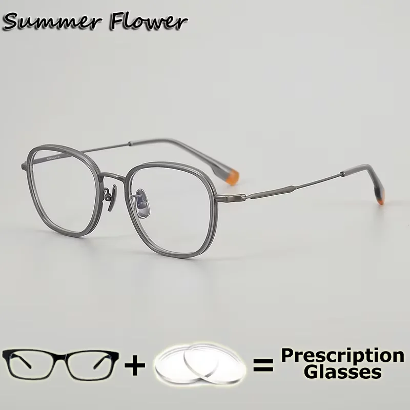 

High End Men Myopia Glasses Optical Eyewear Multifocal Prescription Progressive Lens Transition Anti Reflective Blue Light Glass