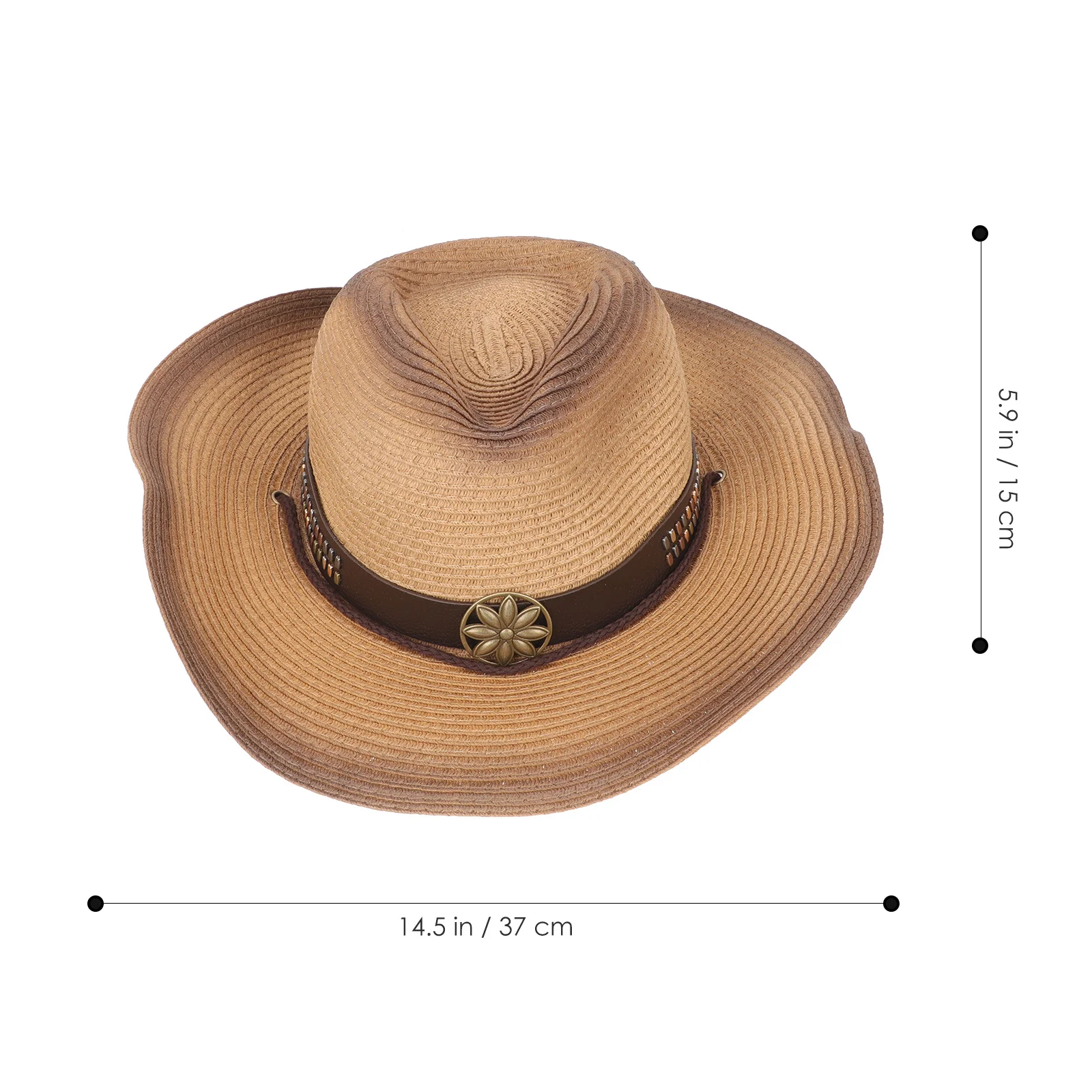 

Summer Big Brim Straw Hat Lightweight Sun Protection Wide Rim Beach Hat for Women Outdoor Travel Garden Fedora Style