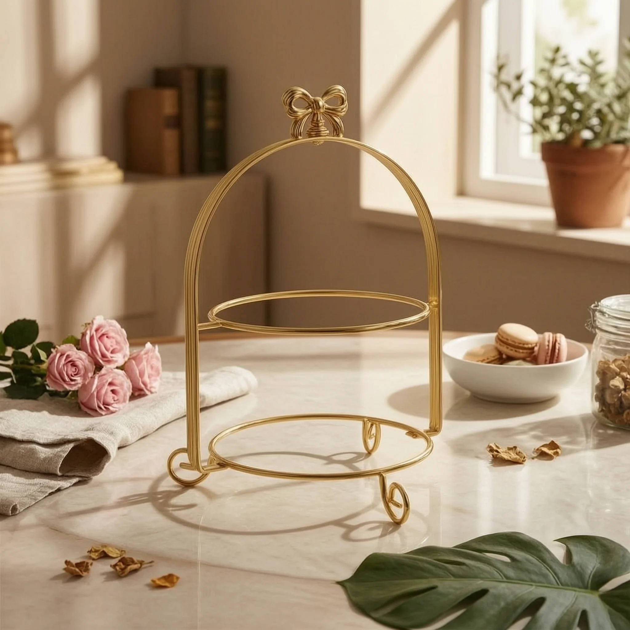 Cupcake Stand Tier - 2-Tier Dessert Stand Decorative Dessert Display