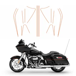 Nadel streifen Aufkleber Set mit 9 Vinyl-Aufklebern für Harley Touring Road Glide 2015 bis 2023