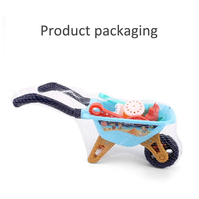 Beach Toy Stroller Kids Excavator Toy Kids Wheelbarrow Kid Sand Toys Set Cart Beach Sand Toy Plastic Kids Sand Playset Baby