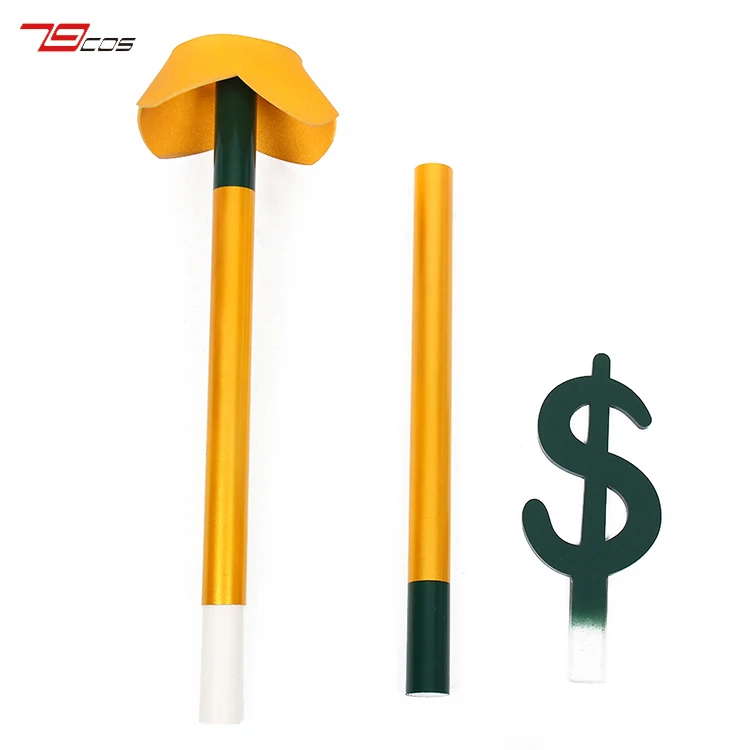 Anime Helluva Boss Mammon Bastone da passeggio Maschera per il personale Puntelli Cosplay Accessori per costumi per feste di Natale di Halloween