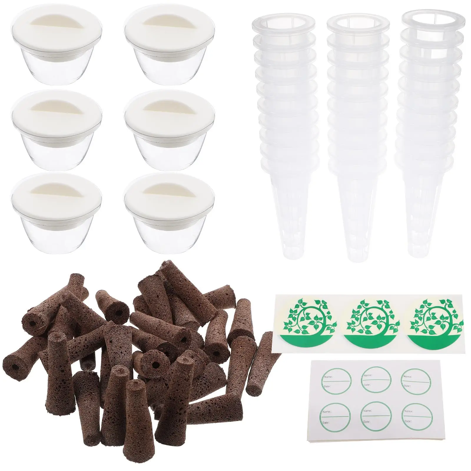 

16 Hydroponic Growing System Kit No Soil Planting Machine Garden Box With Grow Baskets Replacement Nursery Pots