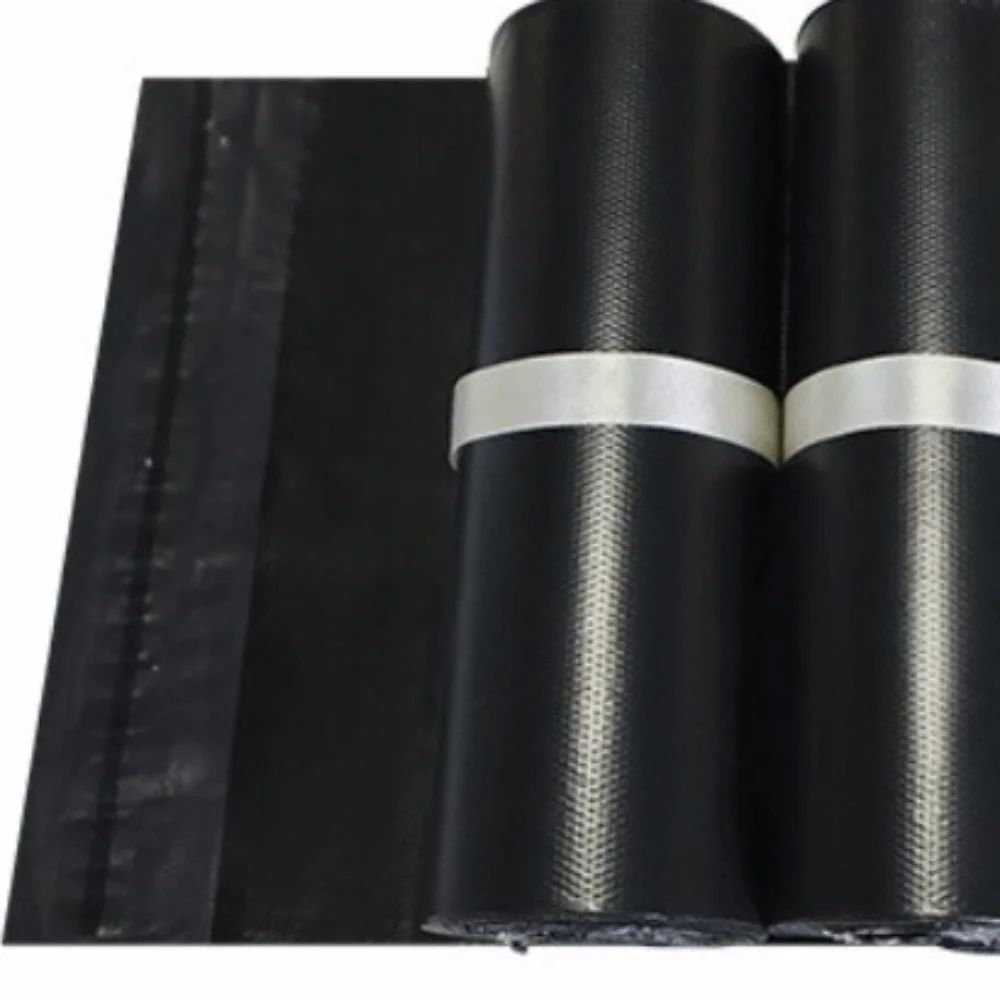 100pcs Waterproof Self-adhesive Packaging Bag Self-seal Dustproof Sealed Express Mail Bag PE Plastic Black Color