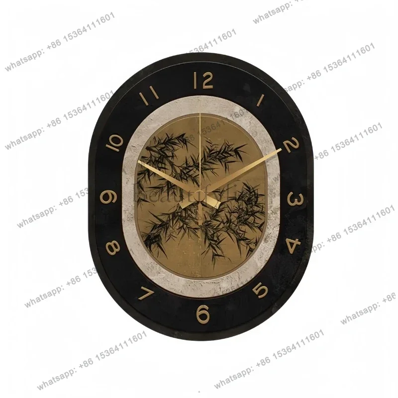 LJY Modern Silent Wall Clock Non Ticking Quartz Battery Operated Large Minimalist Luxury Design Living Room Office Bedroom Decor