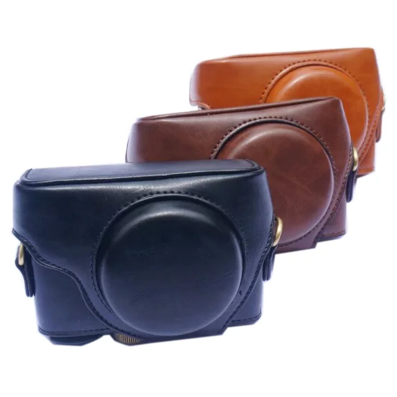 Leather Camera Case Bag Grip Strap for Sony RX100 Mark II III IV V M2 M3 M4 M5 M6 M7