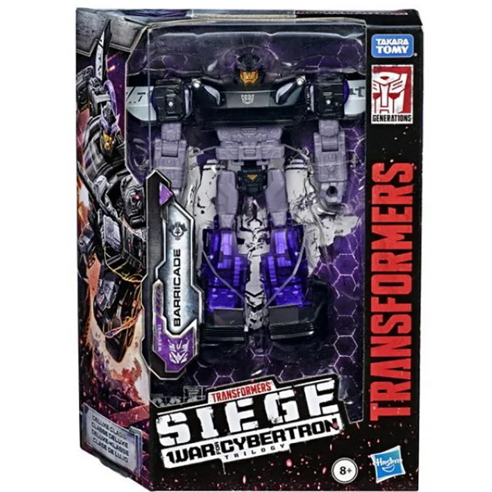 [In Stock] Hasbro Transformatoren Generaties Oorlog Voor Cybertron: Belegering Deluxe WFC-S41 Barricade Actie Figuur Collectie Model Speelgoed