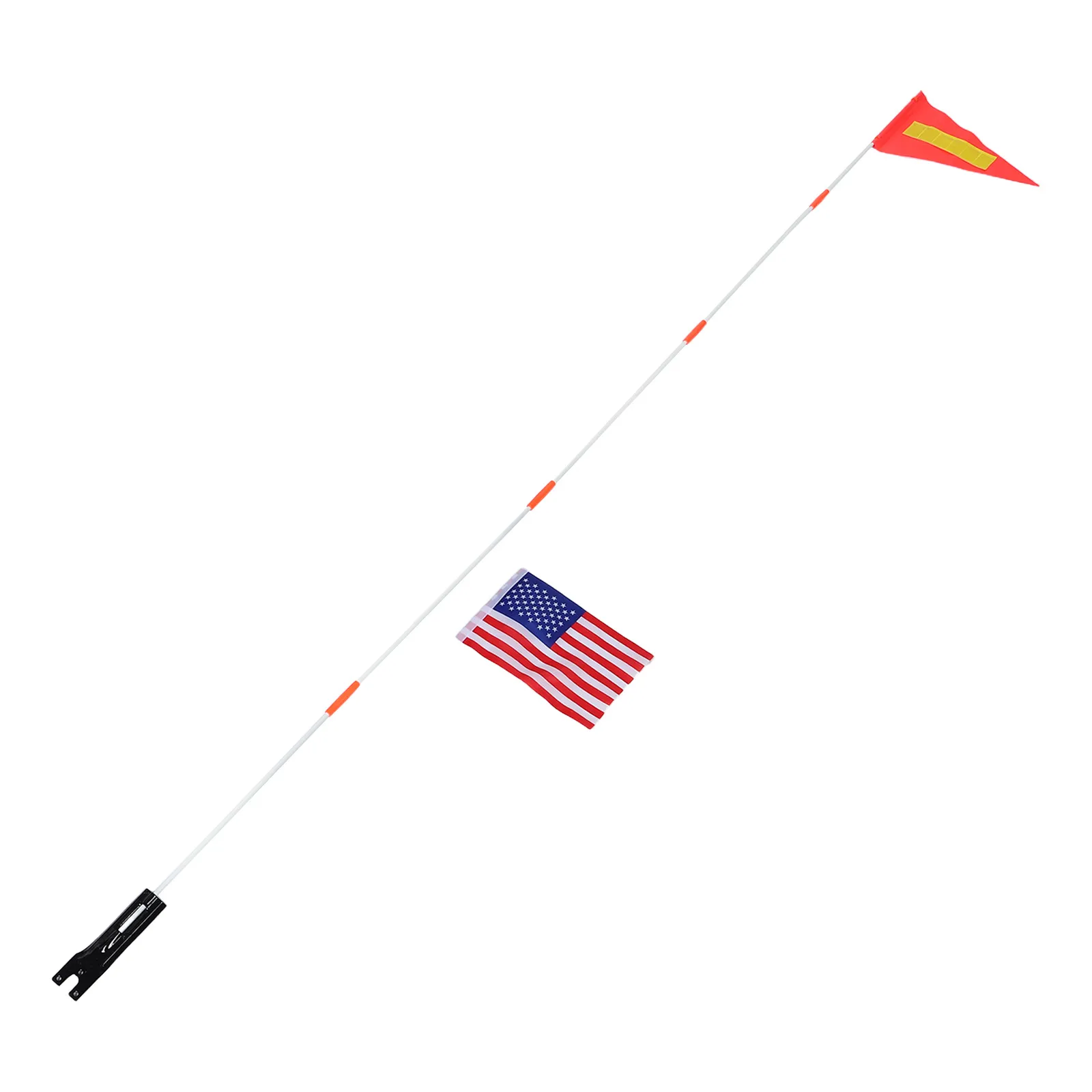 

Bicycle Safety Flag Bike with Pole Stroller American Pvc Cycling Caution Car Flags