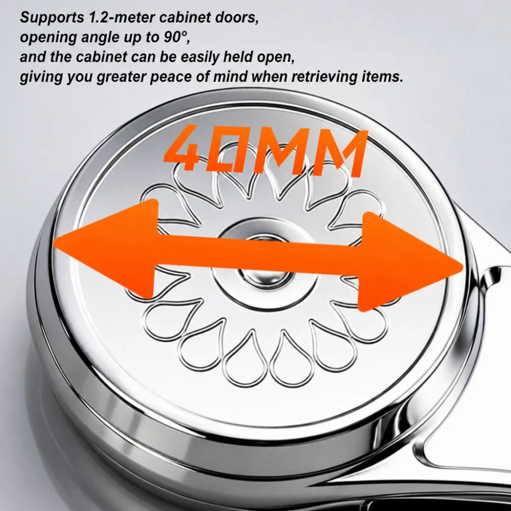 Satin Nickel Finish Lid Support Hinge Soft Close Mechanism Adjustable Strength Folding Lid Stay Hydraulic Damping