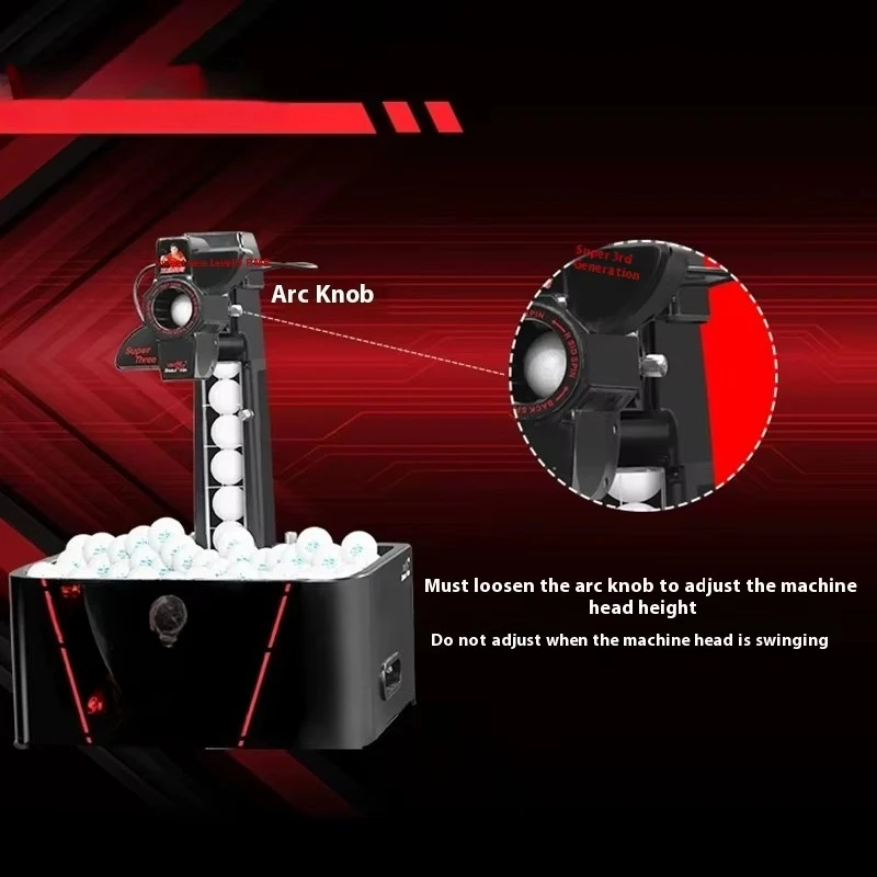 Super Five Generation Remote Control Table Tennis Ball Machine Professional Training Indoor/Outdoor Pisces Home Super Three