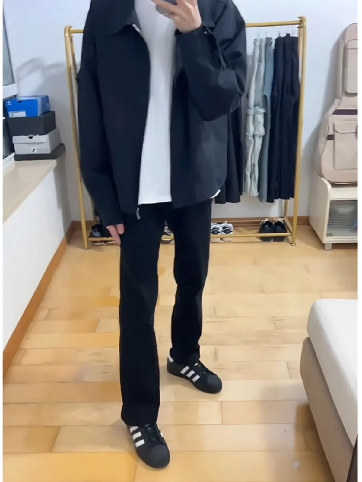 

Cleanfit Bla Slim Fit Straight Leg Jeans Summer Thin Men's American High Street Trendy Brand Faionable Casual Pants