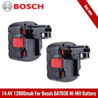 Original Bosch Bottool-Power Tool Battery for Bosch 12800mAh 14.4V BAT038 BAT040 BAT140, PSR 14.4VE-2 GSR 14.4V GDS 35614 BAT041