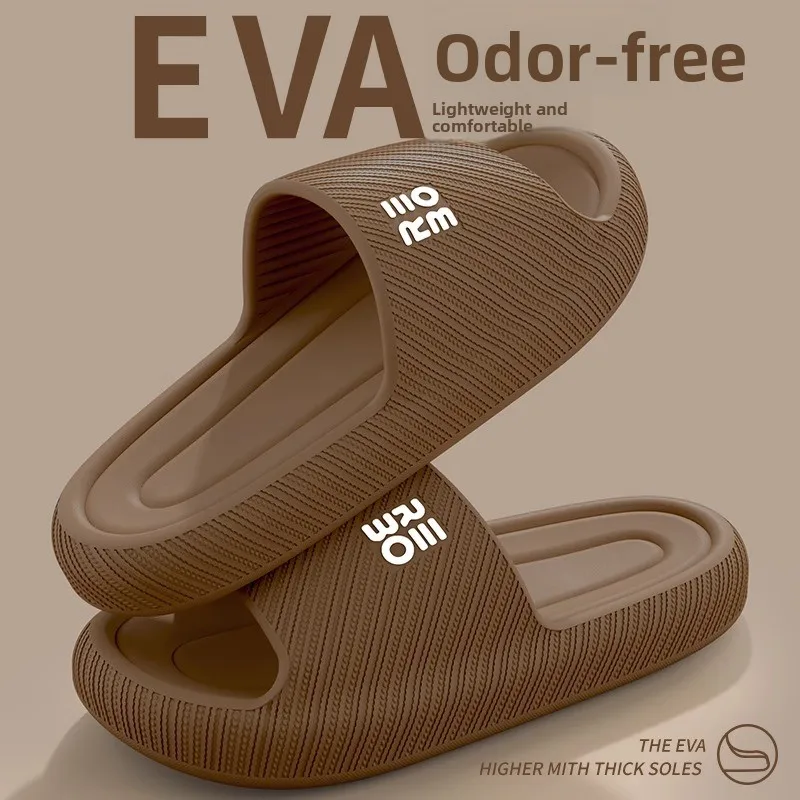 

2026 New Men's Slippers Indoor Bathroom Anti-Slip Odor-Eliminating EVA Flip Flops Women's Style Comfortable Home Slippers