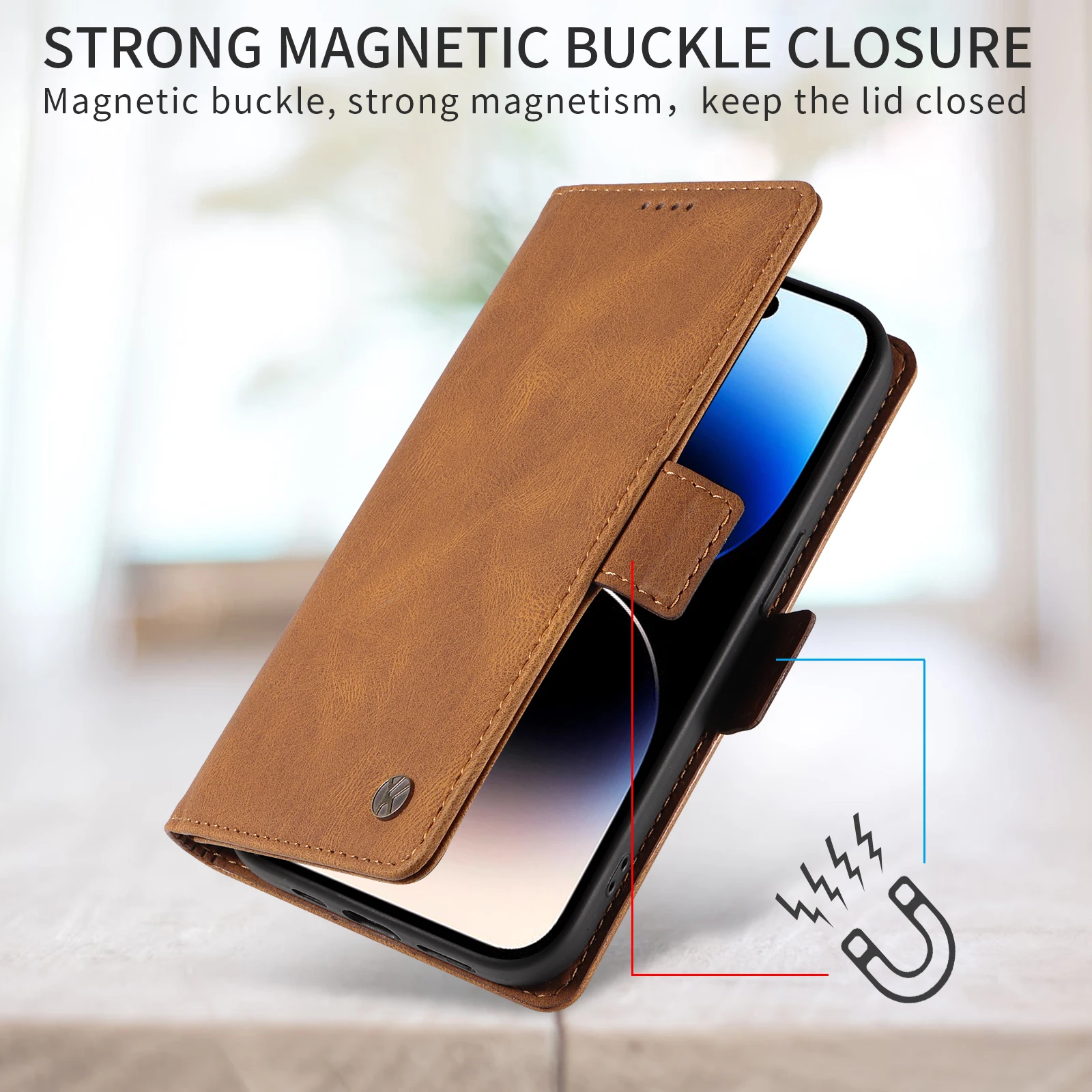 Etui Portfel na Motorola Moto G04 G05 G06 G14 G15 G24 G32 G34 G35 G45 G53 G54 G100 G54 G55 G56 G57 G67 Power G75 G84 G85 G86 — zdjęcie produktu 4
