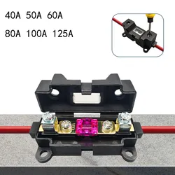 40A80A100A125A Bolt Type Fuse Box Pressure Free Welding with Insurance Piece Used for Car RV Forklift High Power Fuse Holder
