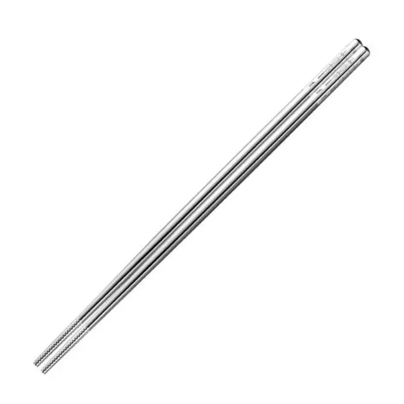 Reusable Korean Chopsticks 316L Stainless Steel Non-Slip Japanese Food Chinese Sushi Metal Laser Engraving Chop Sticks Tableware