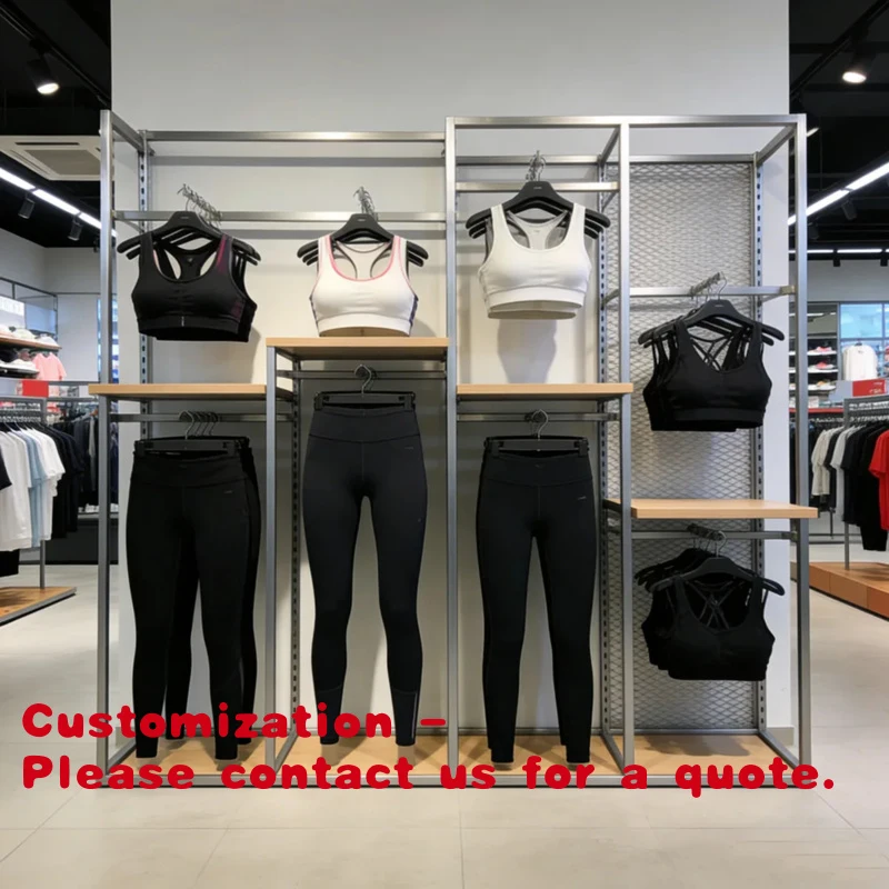 custom.Dy Sports Store Clothing Display One-stop Solution Supplier Stores Interior Showroom Customized Design Sports Clothin