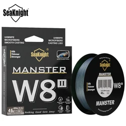 Seaknight NEW MONSTER/MANSTER W8 II quality 150M BraidedLine 8 Strands Weaves SuperThin 0.8# PE Multifilament Floating Sea Line