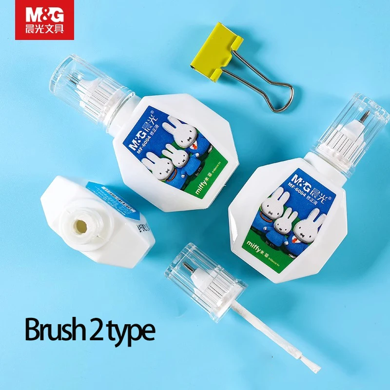M&G 18ml Correction Fluid Portable Student 2 Uses Correction Fluid for Study and Office