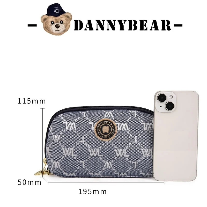 Danny Bear Classic Bear Clutch Denim Fabric Easy Store Everyday Items Fashionable Convenient Travel Gift