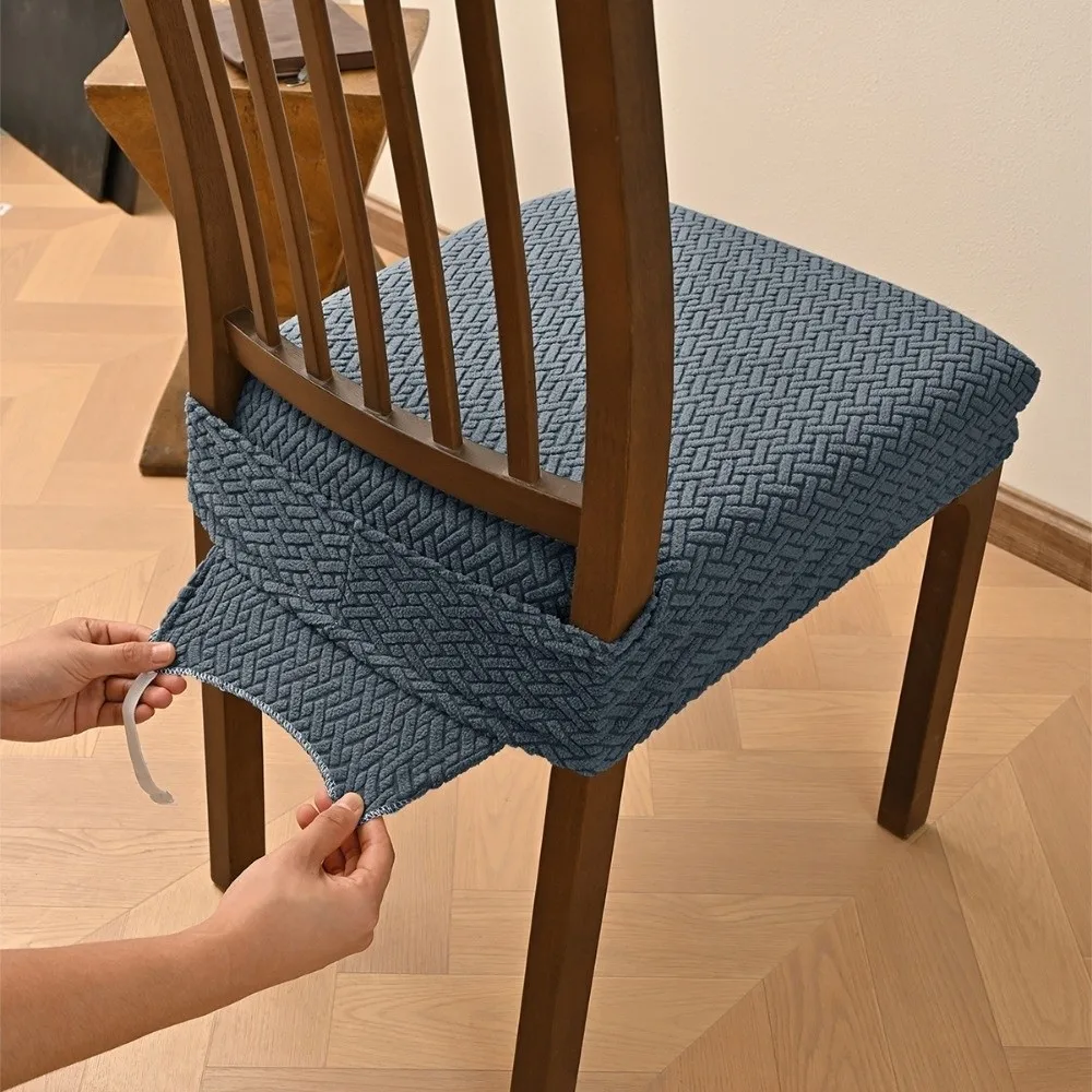 Minimalist Anti-slip Chair Cushion Cover Soft Elastic Seat Cover Anti-dirty Washable Seat Protector Home Seats