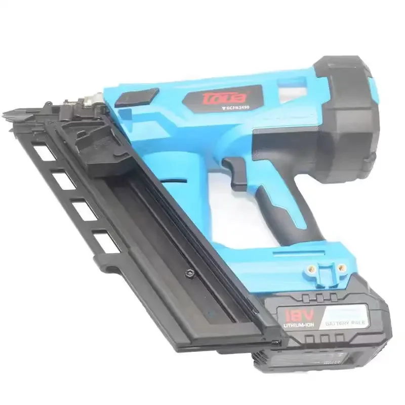 DCFN3490 21V Battery 34 Degree 2 to 3 1/2 Inch 50 - 90mm Heavy Duty Cordless 1st Fix Nail Gun Framing Nailer for Wood