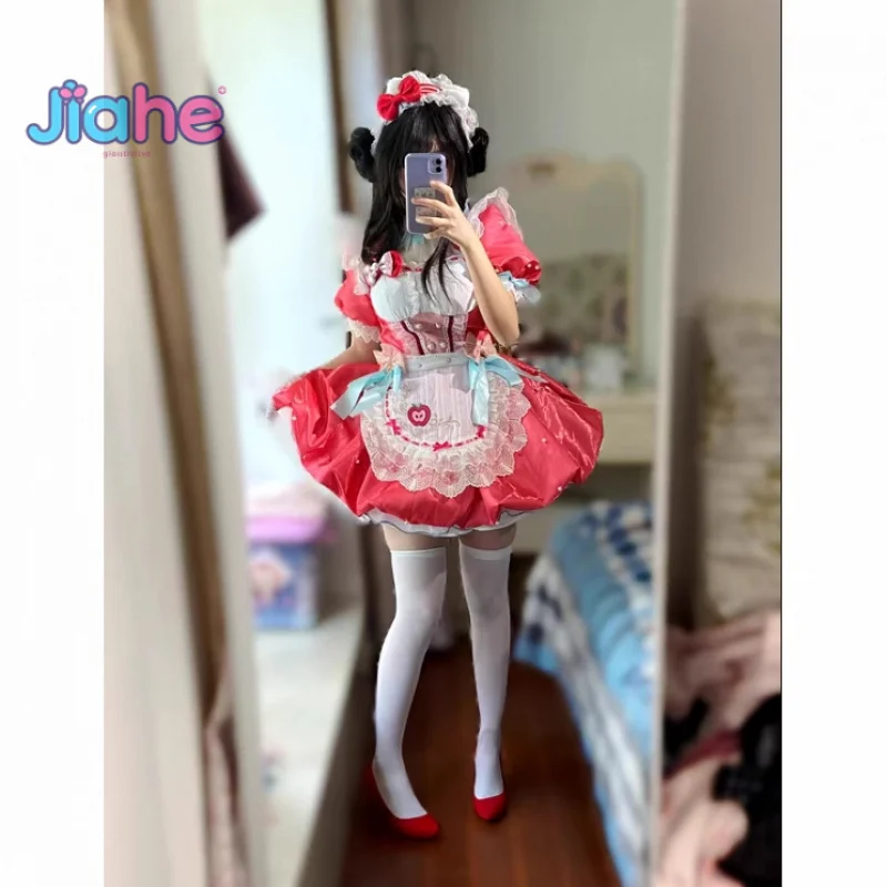 Kurimi Game Naraka: Bladepoint косплей костюм женское розовое милое платье горничной Хэллоуин вечерние платье Лолиты аксессуары комплект реквизита