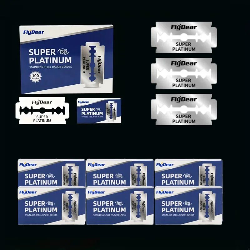 

10/60/100pcs Razor Blades For Barbers Double Edge Razor Blades Men´S Safety Razor Blades For Shaving Stainless Steel Barber Tool