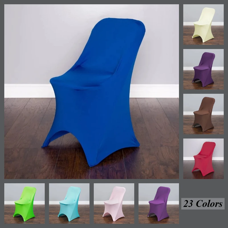 Modern Spandex Fold Chair Cover for Wedding Birthday PBirthday Party Show Hotel Banquet Meeting Room Stretch Decoration