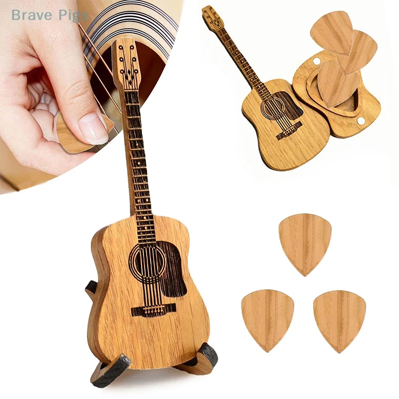 Guitar Pick Display Unique Acoustic Guitar Pick Holder Guitar Pick Storage Container Bass Pick Display Guitar Shaped Rack