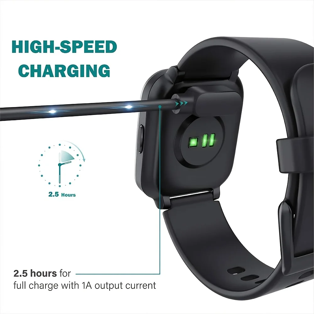 USB Charging Cable For Xiaomi Haylou RT LS05S/YAMAY SW022/MI IMILAB KW66/Haylou Sloar LS05/Ticwatch CXB01 Smart Watch Charger