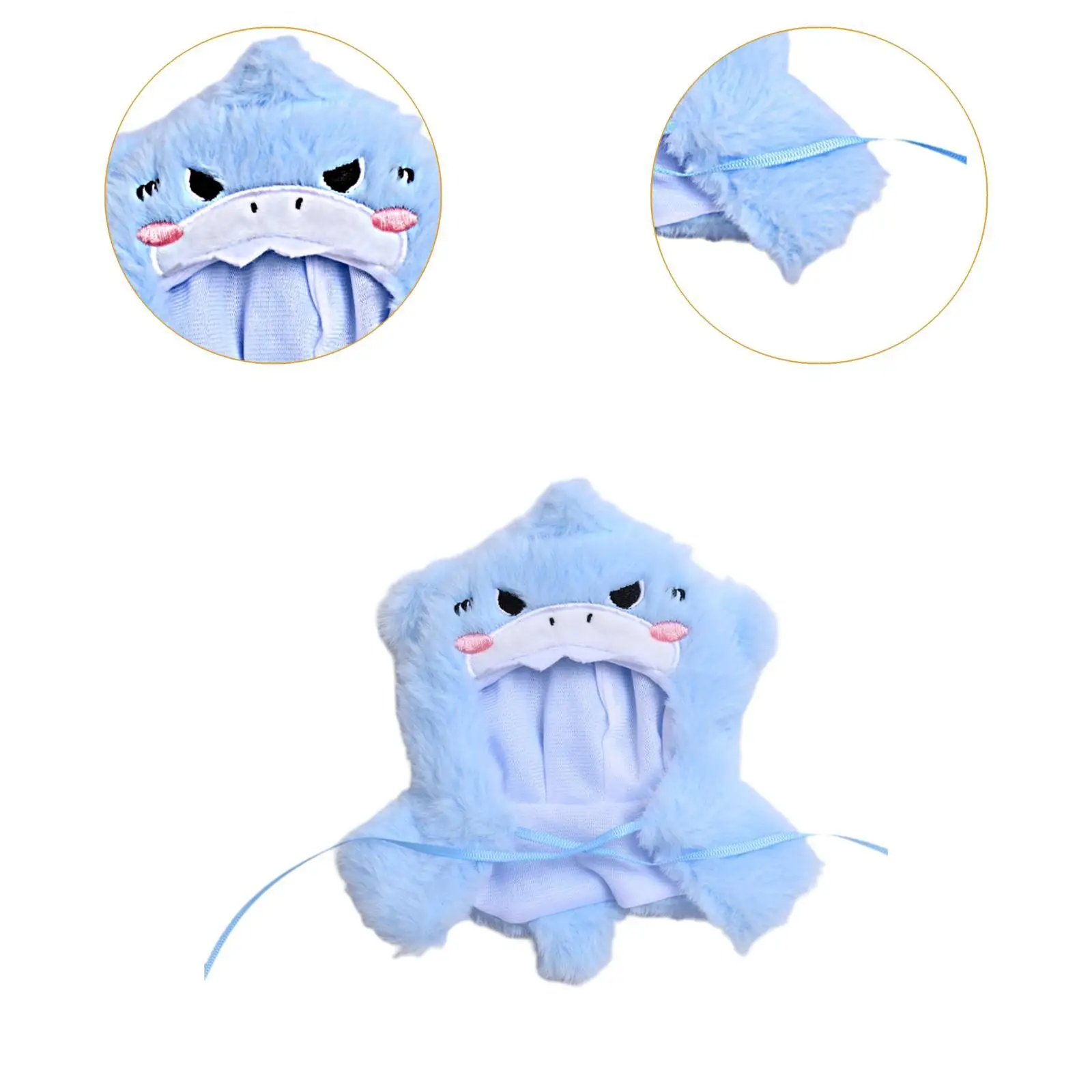 Modepoppen Shark Cloak Accs Kostuumoutfits Miniatuurkleding voor poppen van 17 cm Jongenpoppen Aankleden Meisjespoppen Nieuwjaarsgeschenken