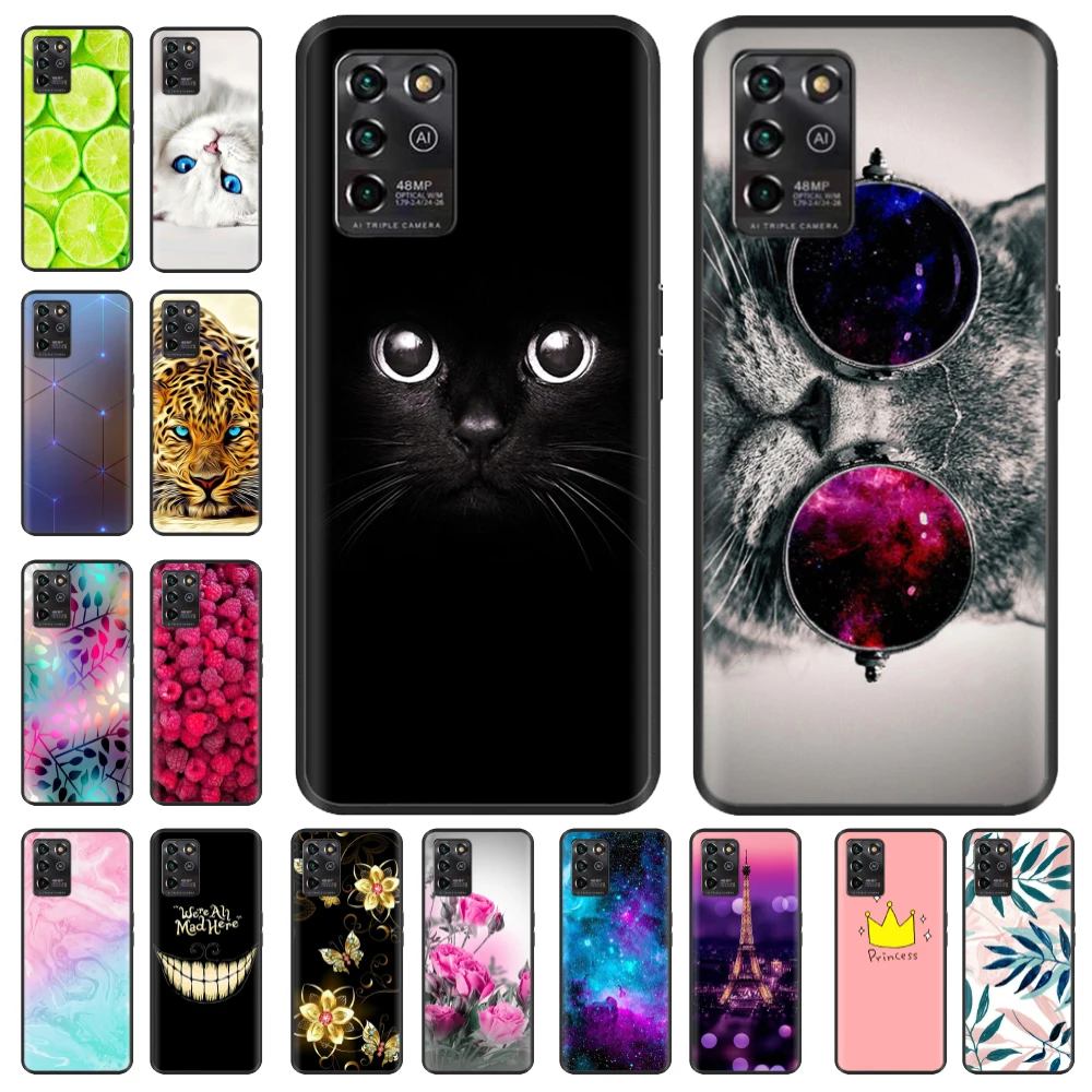 For ZTE Blade V30 Vita Case Silicone Soft Wolf Cat Phone Case Cover For ZTE Blade V 30 V30Vita v30 Vita Case TPU Black Fundas