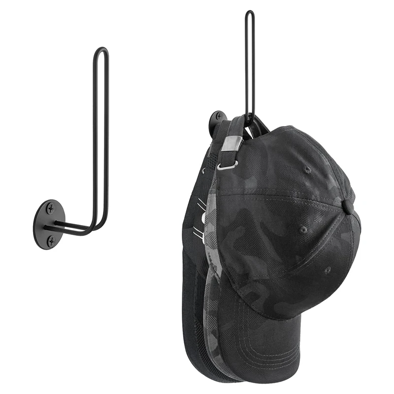[Promotions]Hat Organizer for Baseball Caps, Set of 3 Wall Hat Rack Space Saving Holds 20 Caps Shaped Hat Hooks Wall Mount Hat