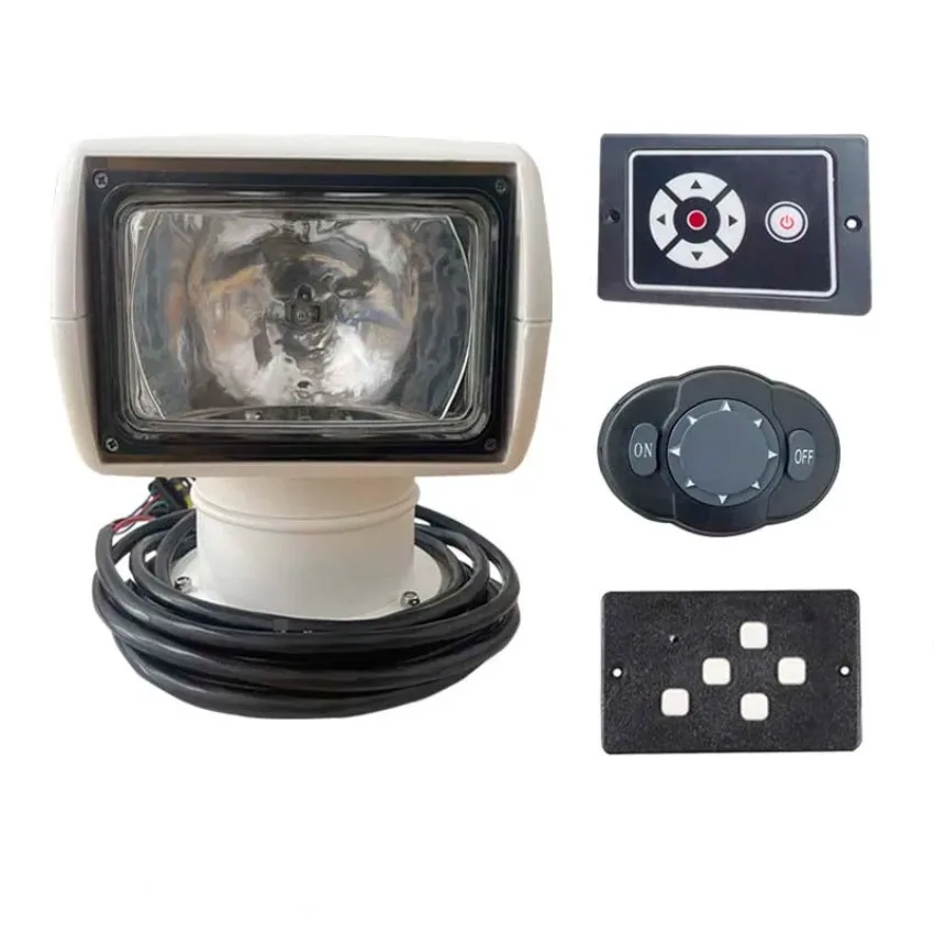 12V 100W Halogen Remote Control Marine Searchlight Waterproof Spotlight Lamp For Boat Truck Yacht Ship