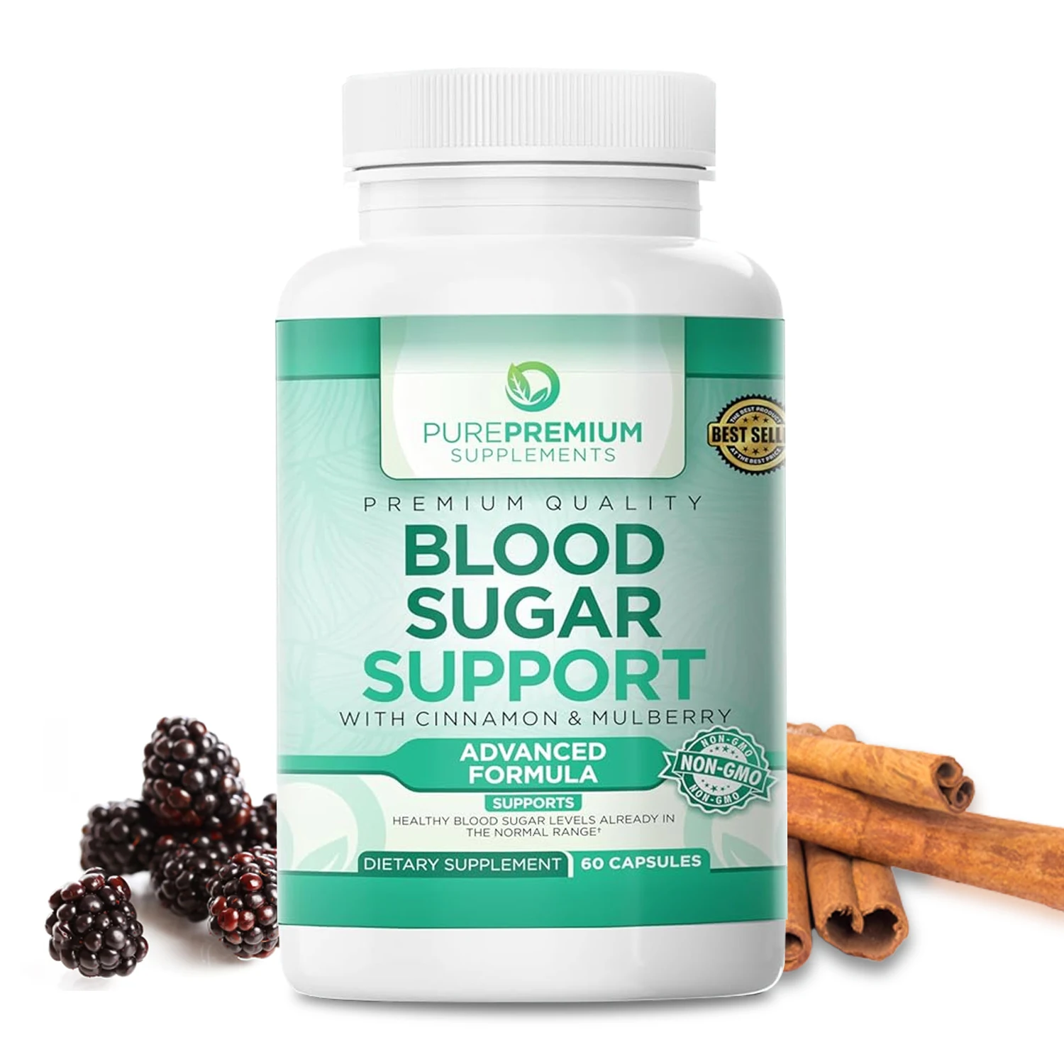 

Blood Sugar Support - Glucose Balance - Alpha Lipoic Acid, Cinnamon, Heart Health, Weight Management