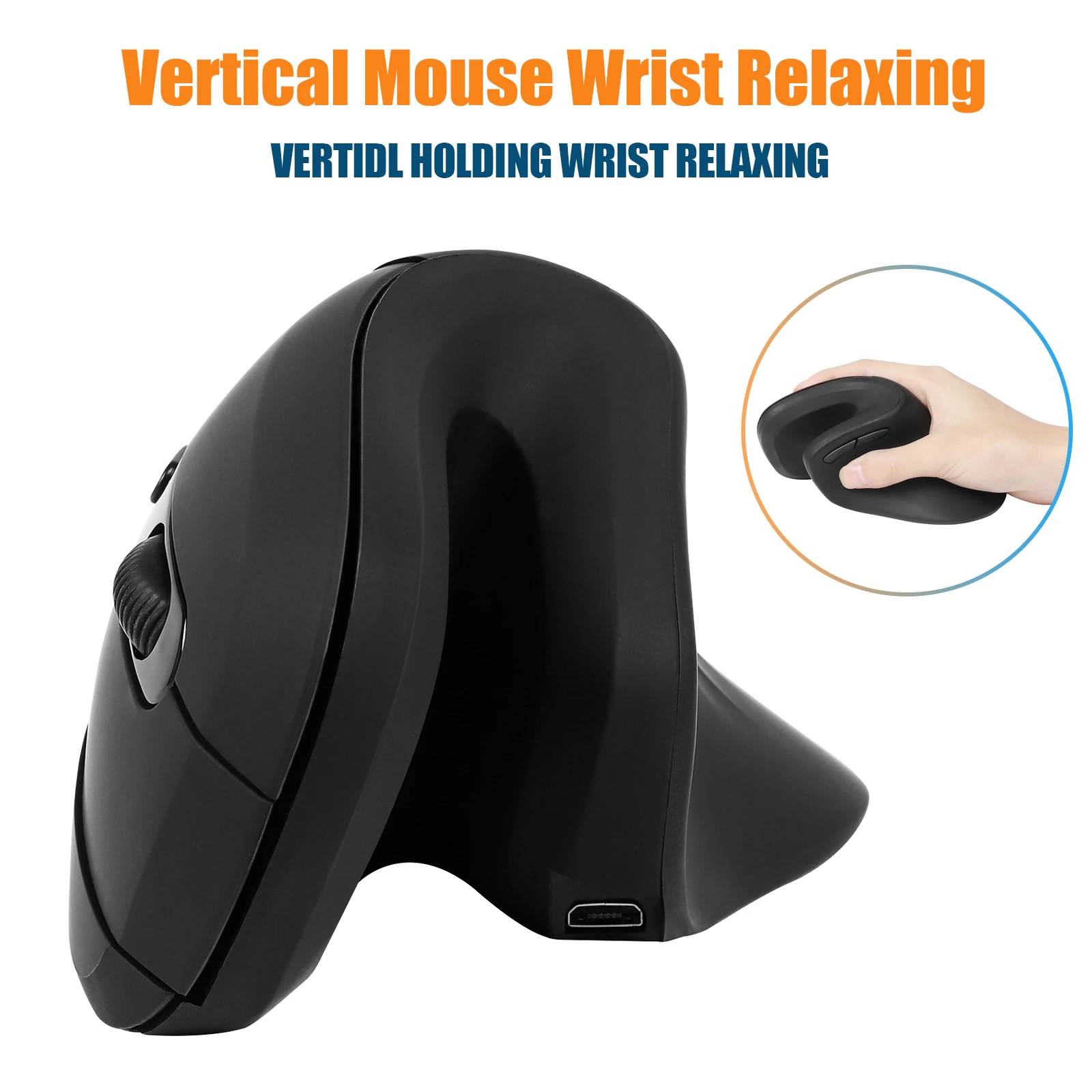 Ergonomic Vertical Mouse Wireless 2.4G Rechargeable Gaming Computer Mice 2400 DPI Optical Mause For Gamer Office For Laptop PC