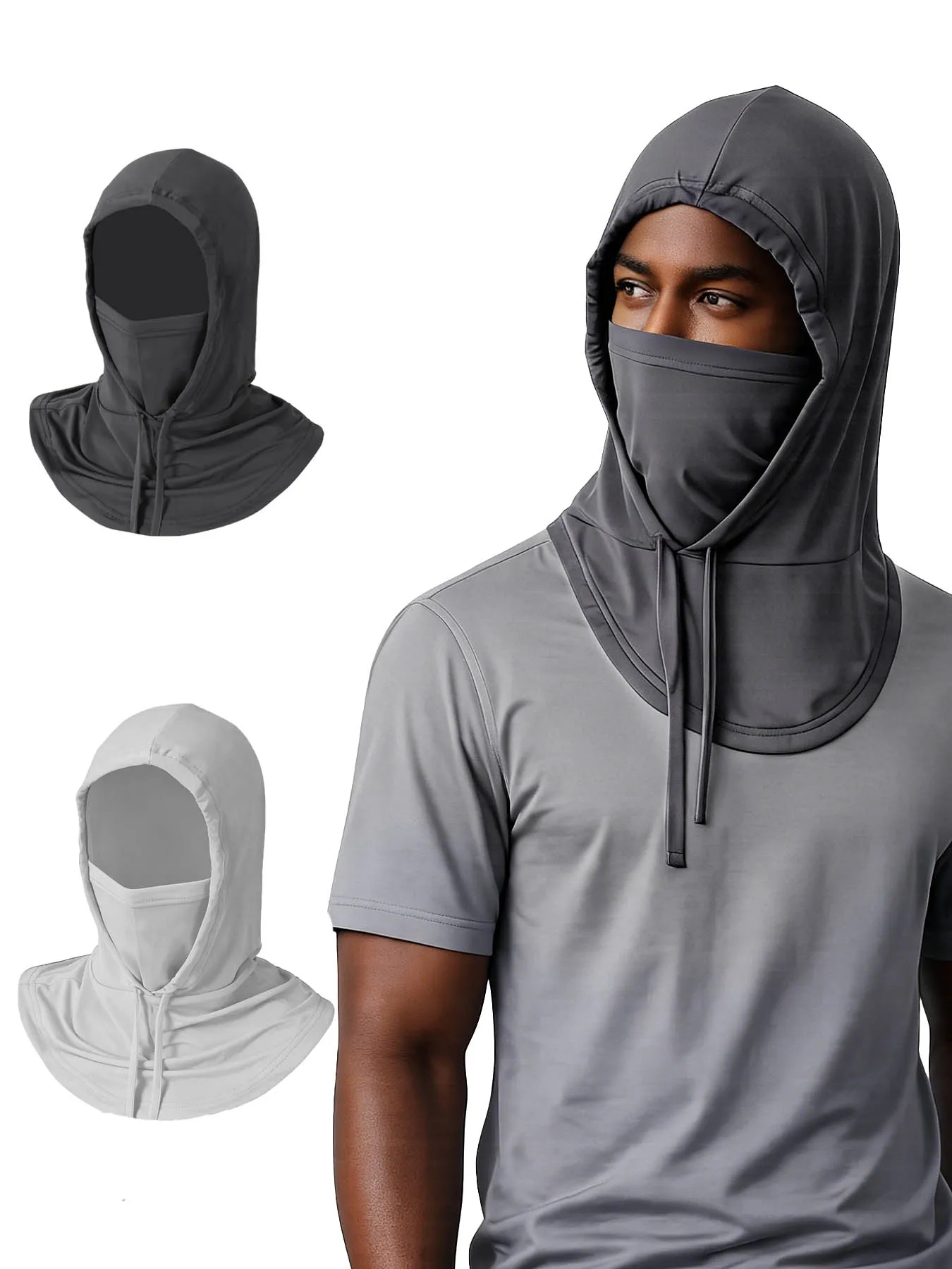 1 Stück Sommer-Kühlbalaclava-Maske, UV-Schutz-Kapuzenmaske, atmungsaktive Fahrrad-Gesichtsbedeckung, Kopftuch für Männer und Frauen
