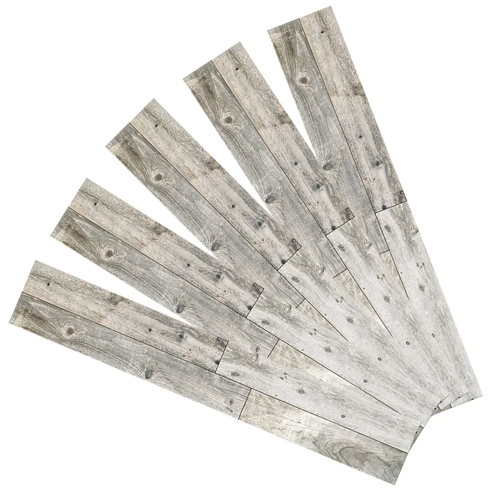 

PVC Self Adhesive Floor Stickers Wood Grain Design Peel Stick Floor Planks Tiles Home Bedroom Living Room Study Garden Flooring