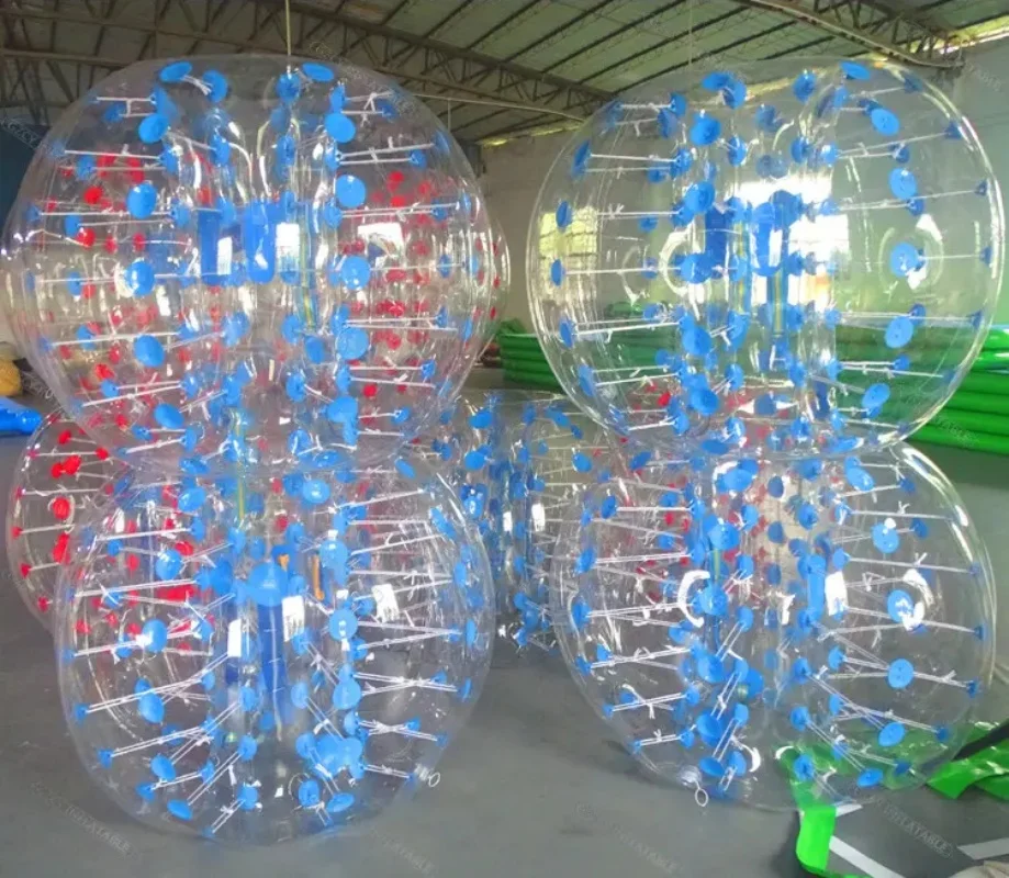 Bolha inflável bolas de futebol 1.2m 1.5m 1.7m 100% material tpu bolha inflável futebol para adolescentes/adultos bola pára-choques para adulto