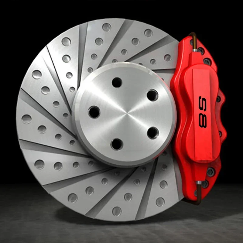 Car Caliper Sticker Tire Brake Cover Decals Heat Resistance Waterproof Film for Audi S8 Logo Body Decals Wheel Disc Accessories