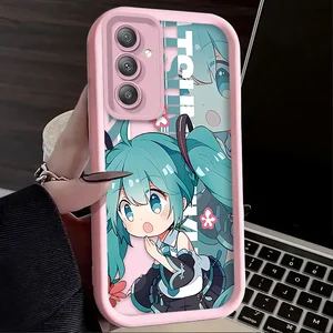 Coque de téléphone pour Samsung Galaxy S25 S24 S23 Ultra S22 S21 Plus FE A36 A56 A26 A16 A06 A15 A25 A35 A55 5G H-Hatsunes Lovely M-Miku 10 meilleures ventes de l’étui de téléphone Samsung Mimco - No 3