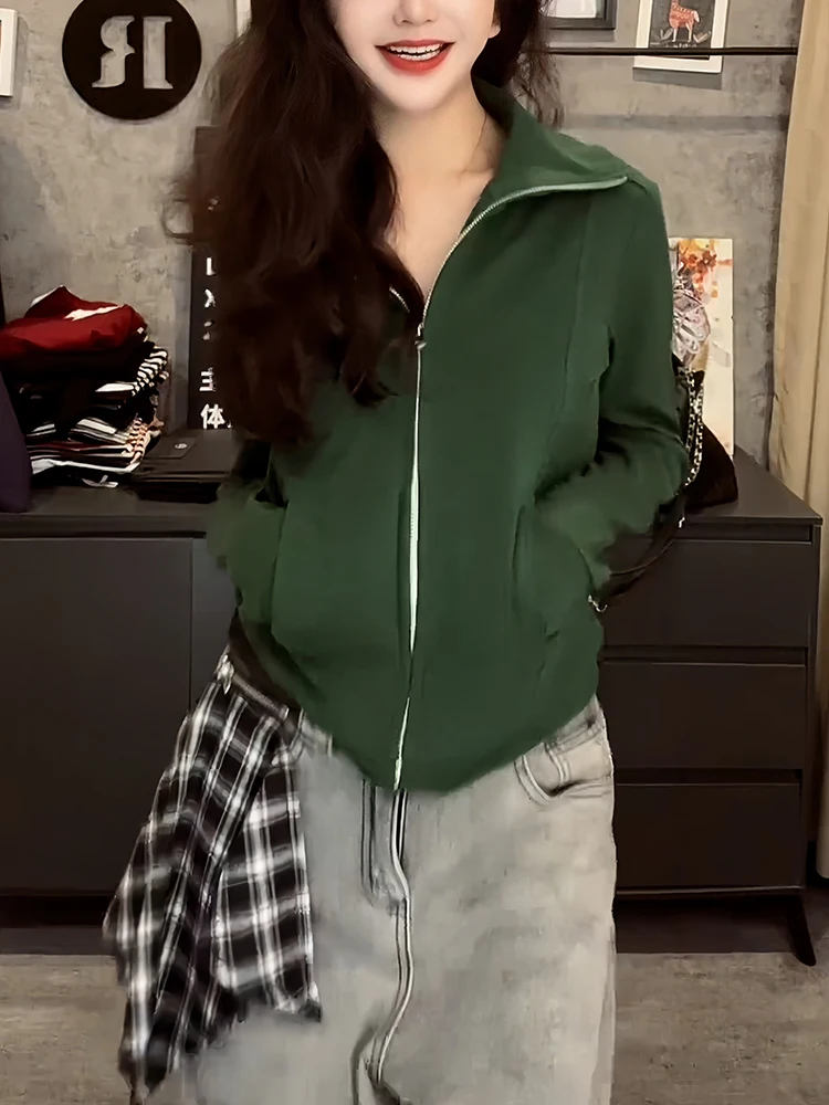 Faionable ort Rits Vest Dames Casual Sle Bovenkleding Lente Herfst ular Trendy Kleding Straight Body Fit