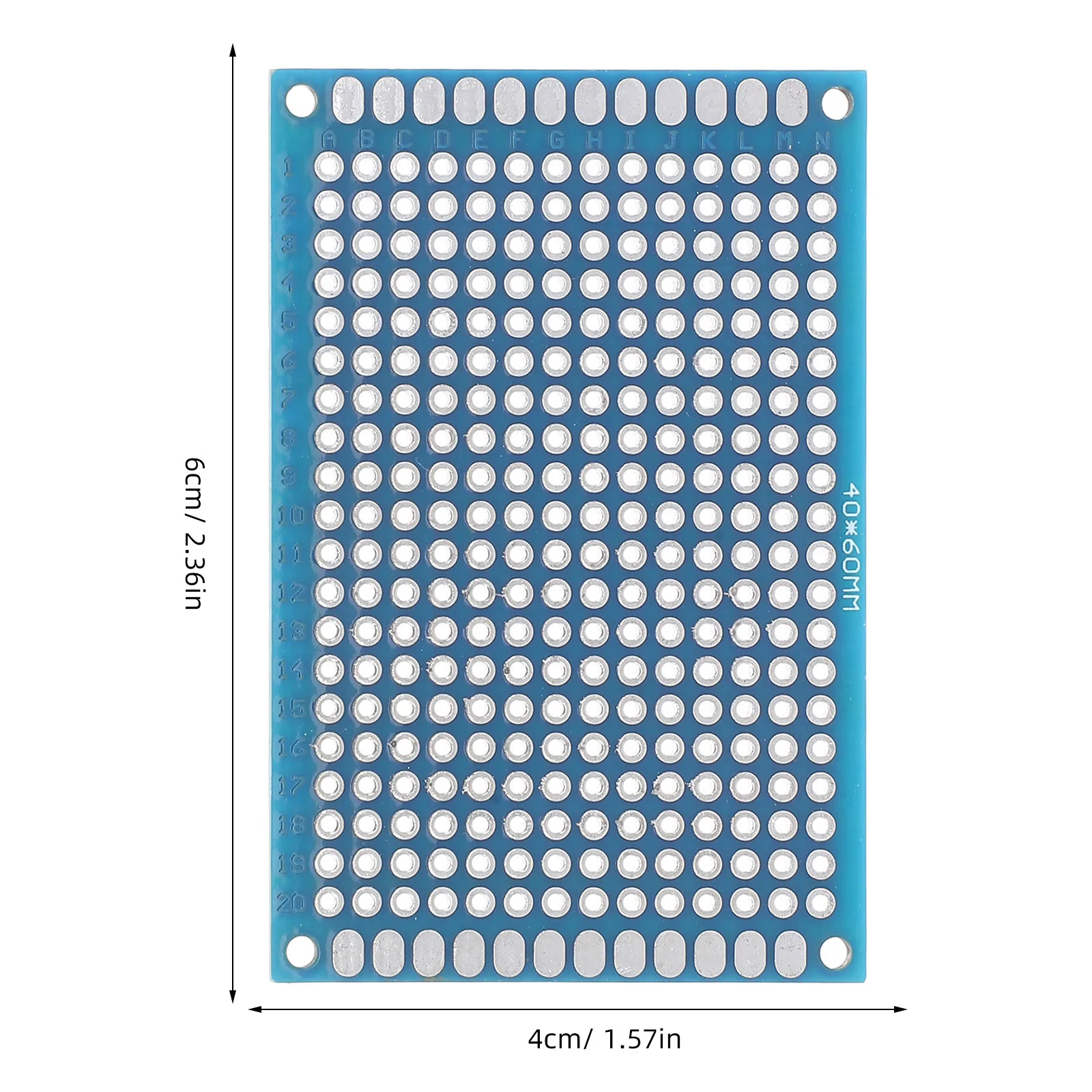 10 قطعة لوحات دوائر Pcb ثنائية الطبقة سهلة لحام لوحات المشروع العالمية للوحة دوائر الهندسة الكهربائية لتقوم بها بنفسك