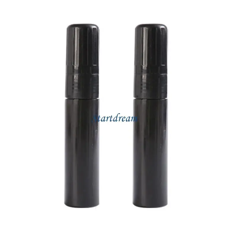 

2Pcs 15mm Flat Tip Empty Paint Pens Empty Marker Pen Black Pen Rod Refillable K92C