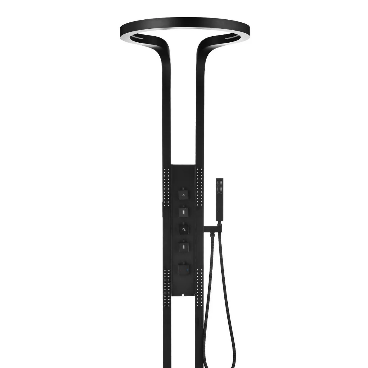 

Ring waterfall sky dome shower allcopper thermostatic pressurized digital display screen